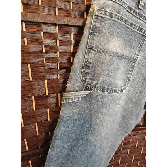 Vintage Wrangler Carpenter‎ Jeans 34x29 Blue Denim Straight Leg Workwear - Picture 7 of 15